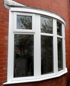 side angle of bay window