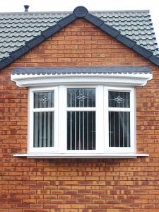 large white upvc bow window fitters