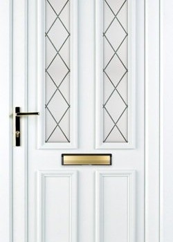 Rhodes white upvc door