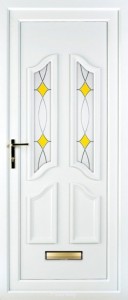 Stella white upvc door