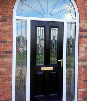 black arched door from st helens windows