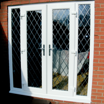 upvc french doors with lead design