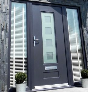 Double Panel dark grey Rock Door