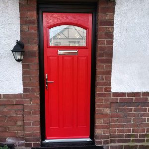 door composite in red