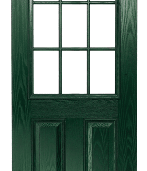 Composite Door Green Elegance Georgian