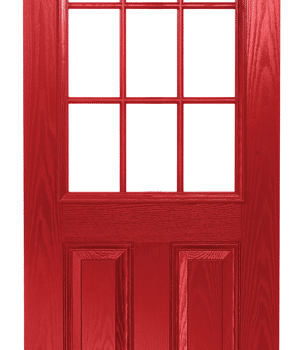 Composite Door Red Elegance Georgian