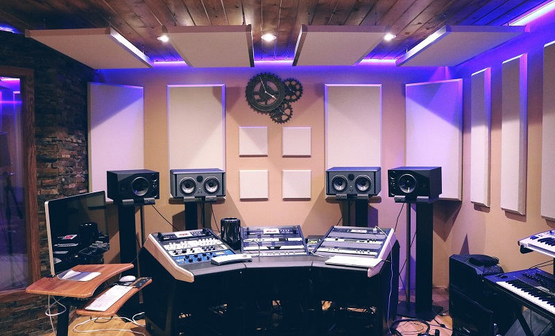 garage converted music recording studio