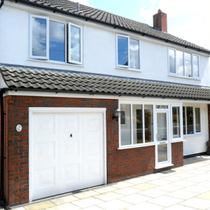 White uPVC window replacement