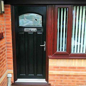 Black Craftsman with brown panel