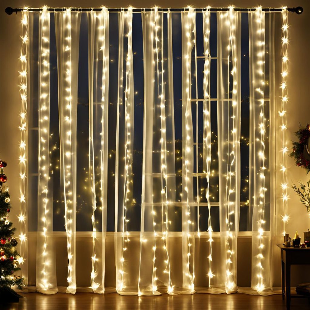 How Do You Hang Christmas Curtain Lights?