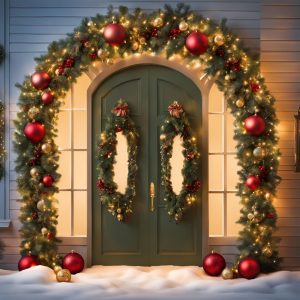 How to Create a Christmas Door Arch?