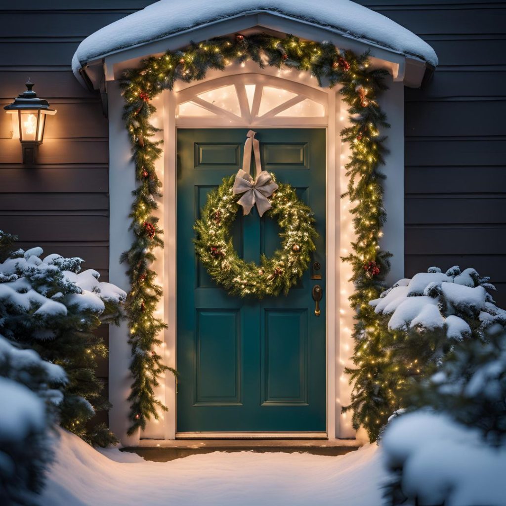 How to Light Up the Front Door for Christmas?